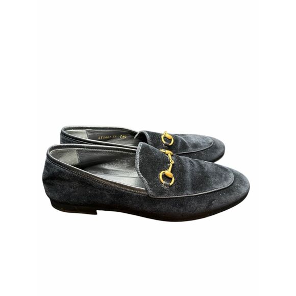 Gucci Black Velvet Jordan Loafers- size 39 - Picture 5 of 7